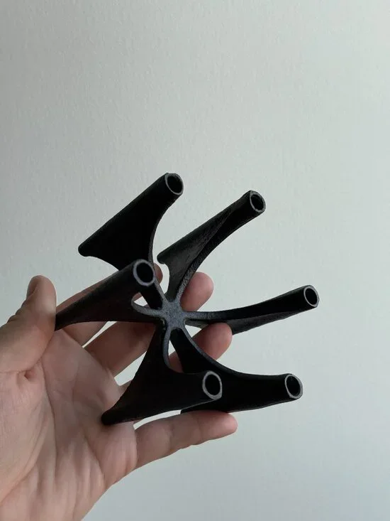 Dansk Designs Denmark Vintage Cast Iron Fiesta Tiny Taper Candle Holder MCM - Picture 12 of 12